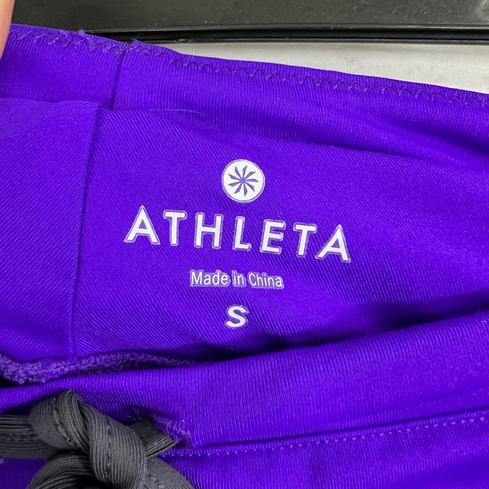 ↪️Relisted!NWT |•ATHLETA•| Purple 'Fun In The Sunepas' Drawstring Skirt Small - Picture 8 of 14